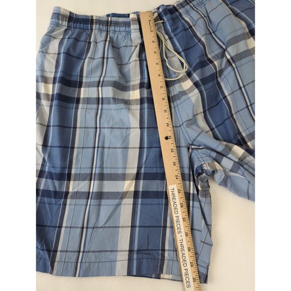 Jos A Bank Swim Shorts Trunks Mens XL Blue Plaid Lined Beach Pool Vacation - Picture 10 of 10